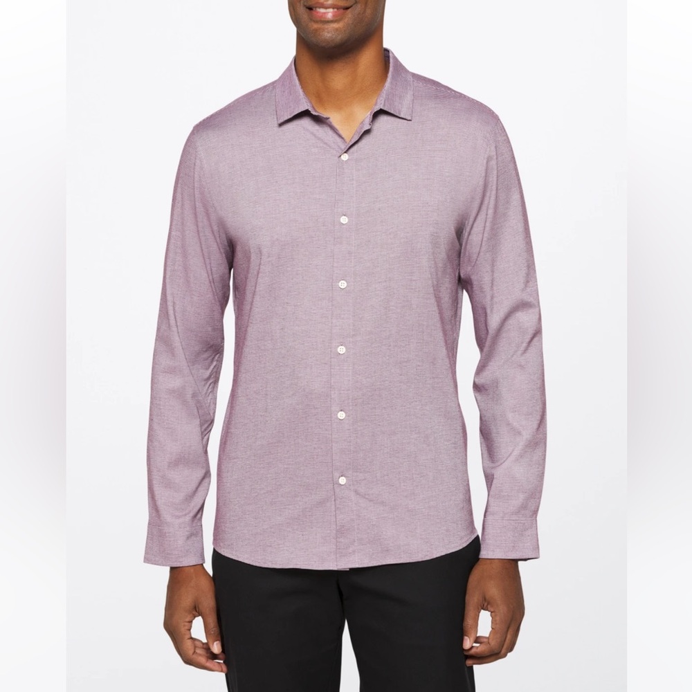 ARTEFACT Stockholm Stretch Poplin Shirt - Color Burgundy - Size XL
